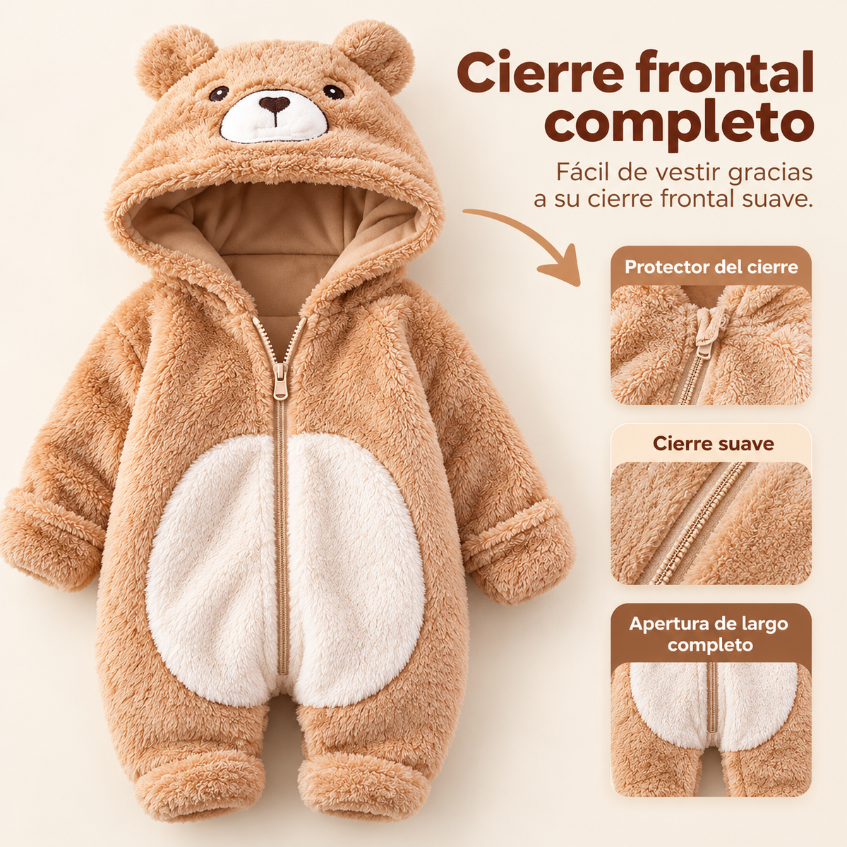 NUNUBÉ™ Mameluco de conejito para bebé